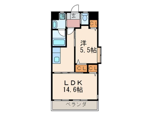 グランドツイン黒崎の物件間取画像